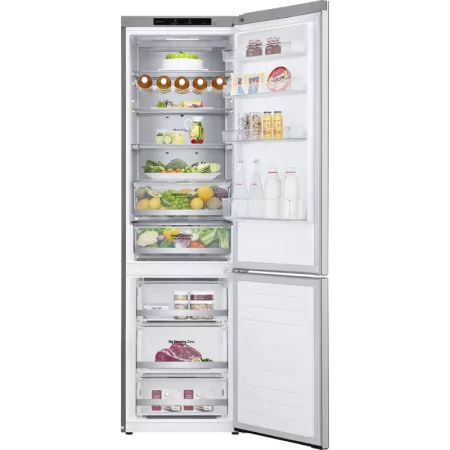 LG GBB92MBB3P Combined Refrigerator - (384L - 203cm - No Frost Wi-Fi - Class A - Stainless Steel)