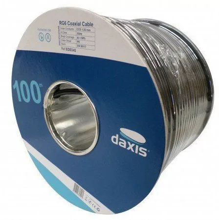 Cabo Coaxial Iberosat RG 6 ITED Branco 100mt