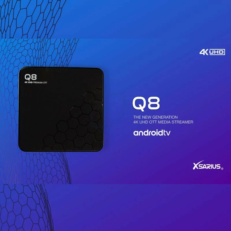 Xsarius Q8 - Box IPTV - Android TV 4K