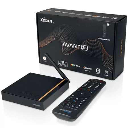 Box Android IPTV - Xsarius Avant 3+ BT 2GB/16GB Gigabit - UHD 4K