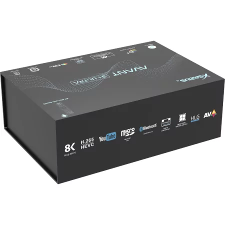 Box Android IPTV - Xsarius Avant 3+ Ultra Black BT - Gigabit Wi-Fi 6 - 4GB/64GB - UHD 4K