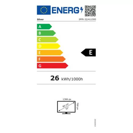 Silver LED TV 32" - Frameless - HD - 411593