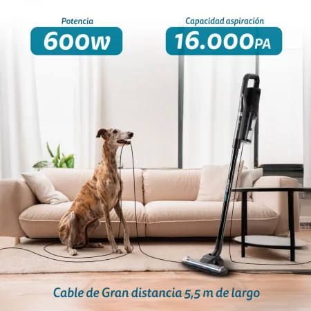 Grunkel ASP-ROLLER HEPA Upright / Hand Vacuum Cleaner - 16KPa - 600W - with 5.5 Meter Cable