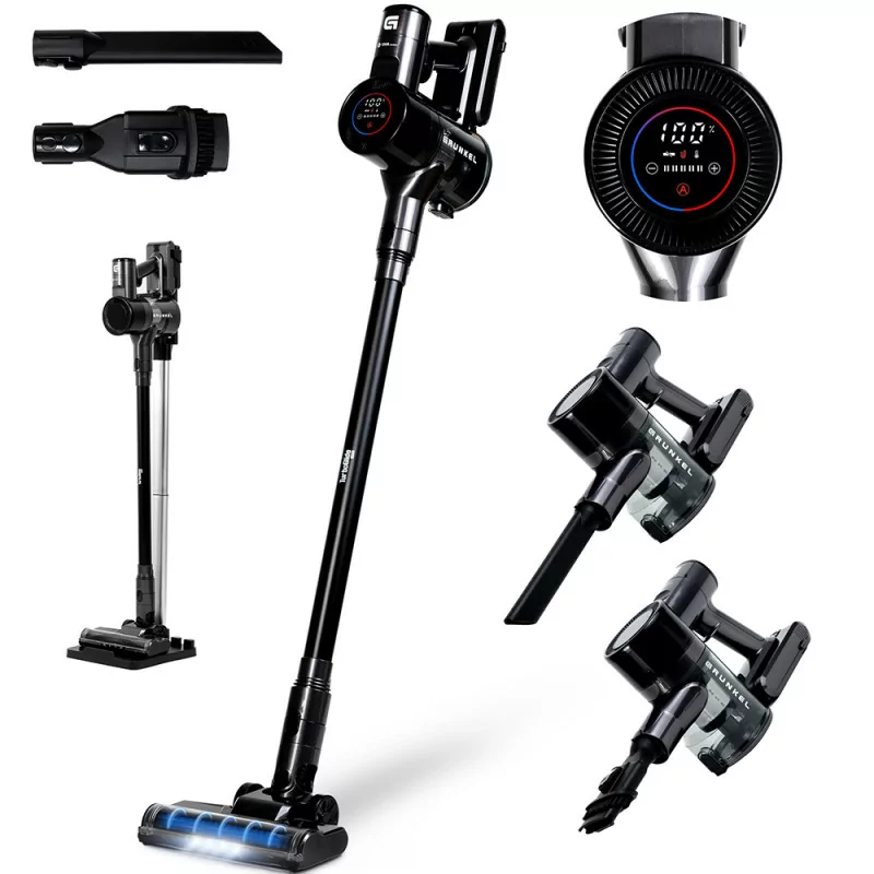 Grunkel HEPA ASP-27KPA Upright Vacuum Cleaner - 350W - 28KPA Suction - 45 Min Auto - 0.8L Tank - 2 in 1
