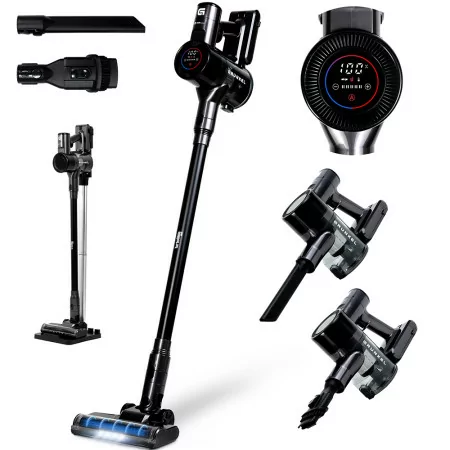 Grunkel HEPA ASP-27KPA Upright Vacuum Cleaner - 350W - 28KPA Suction - 45 Min Auto - 0.8L Tank - 2 in 1