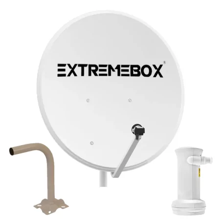 Kit Antena Parabólica 60cm Ferro + Suporte Parede + LNB|Extremebox|0