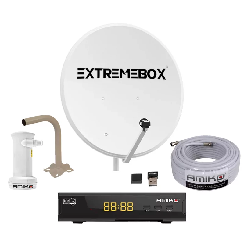 Satellite TV Kit - Amiko Mini Combo 3