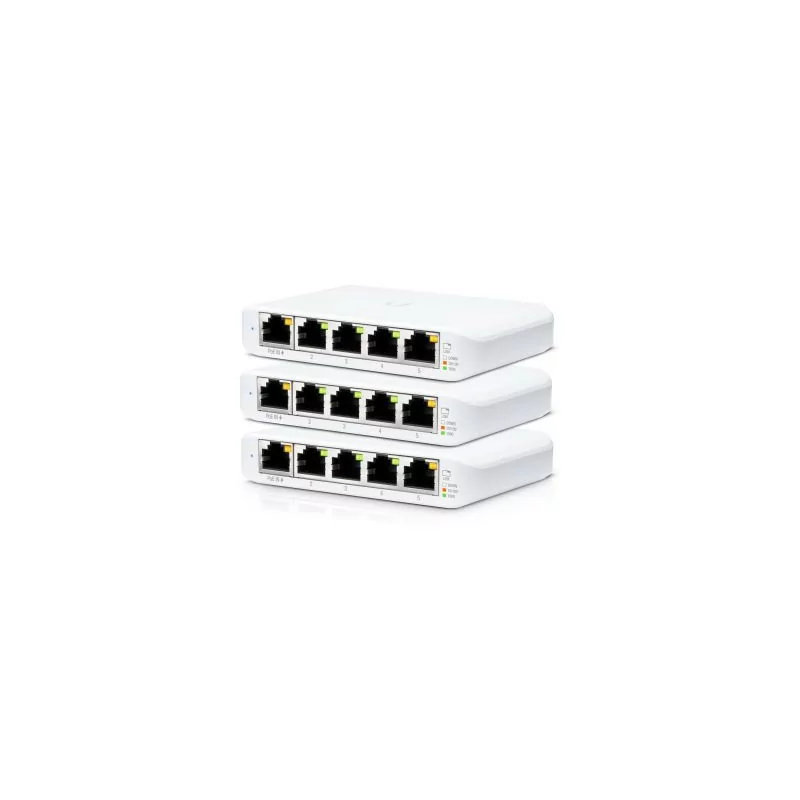 Ubiquiti Unifi Flex Mini Switch - 5 Ports - USWFLEXMINI (Pack 3)