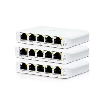Ubiquiti Unifi Flex Mini Switch - 5 Ports - USWFLEXMINI (Pack 3)