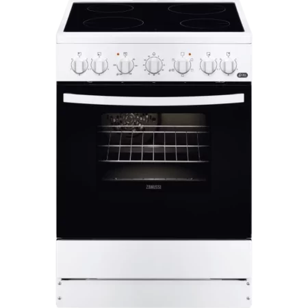Fogão Vitrocerâmica Zanussi - 4 Zonas - 56L - Branco - ZCV65201WA