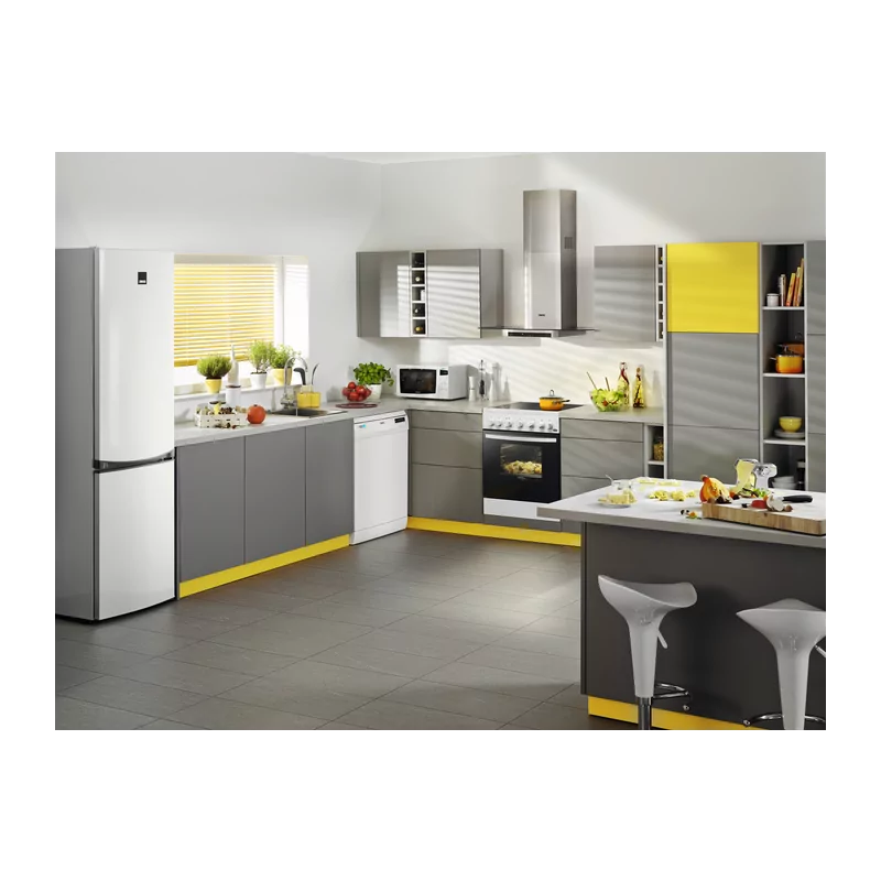 Cocina Vitrocerámica Zanussi - 4 Zonas - 56L - Blanco - ZCV65201WA