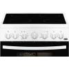 Fogão Vitrocerâmica Zanussi - 4 Zonas - 56L - Branco - ZCV65201WA