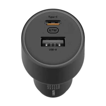 Xiaomi 67W USB-A + Type-C Car Charger - Black - BHR6814GL
