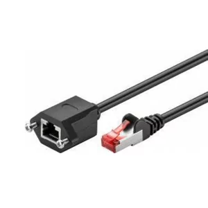 Extensão Cabo de Rede CAT 6a S/FTP (PiMF) Preto c/ 0.5m c/ Aplique