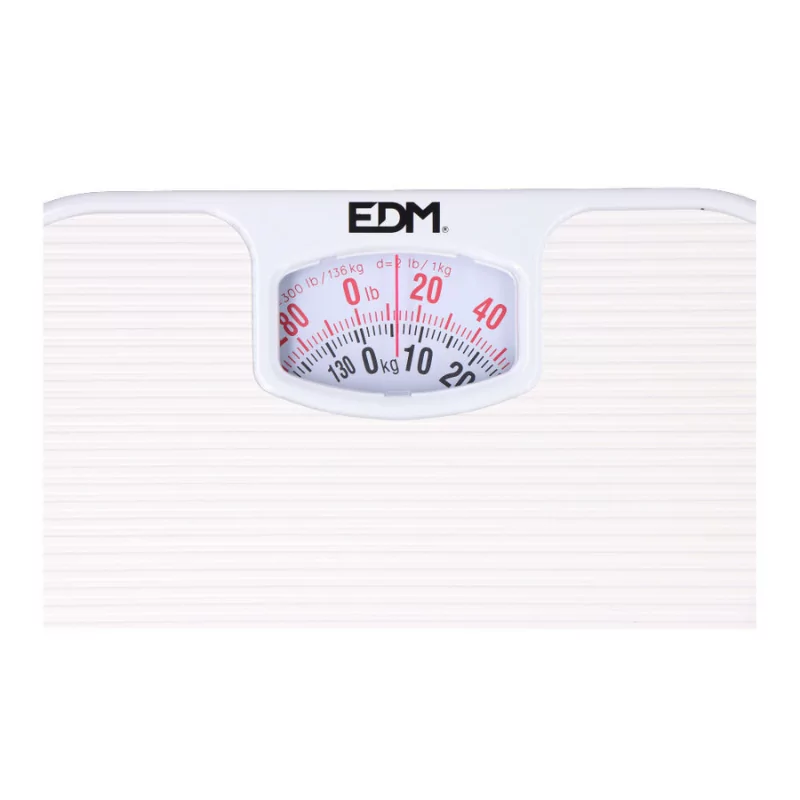 Balança EDM - P/ Casa de Banho - 130Kg - Branca