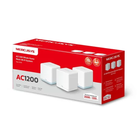 Sistema Mesh Mercusys Halo H32G AC1200 Dual-Band WiFi 5 Gigabit (Pack-3)|Mercusys|6957939001537