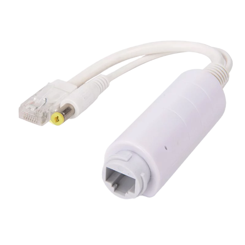 PoE Splitter - Para câmaras IP sem PoE - Entrada RJ45