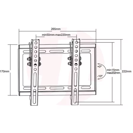 Suporte de Parede Napofix - 13" a 43" - 030|Napofix|5603209000915
