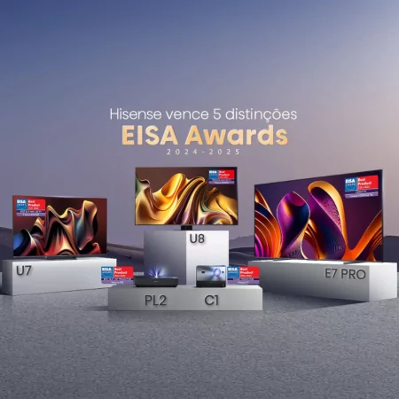 Smart TV Hisense 65 ULED MiniLED 65U8NQ - (165cm - VIDAA OS - UHD 4K - Pé Central Ajustável - Gaming TV)