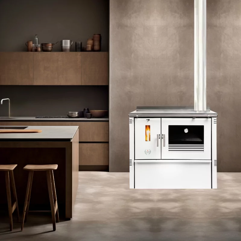 Cocina de Leña Oliveirinha - Esmaltado Blanco PV
