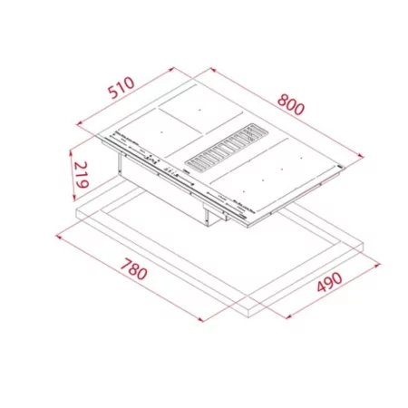 Placa Encastrar Teka - Aff 87601 Mst Bk|Teka|8434778024982