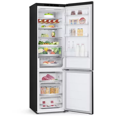 Frigorífico Combinado LG 387L GBV7270DEV - ( 203cm - Linear Cooling™ - Classe D - Preto)|LG|8806087984965