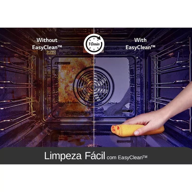 Forno de Encastre a Vapor LG 76L Ws7d7631wb (60cm - InstaView™ - Classe A+ - Preto)