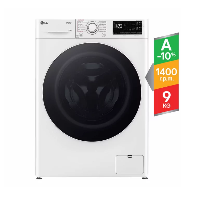 Máquina de Lavar Roupa LG F4WR3509A0W - (10 kg - 1400 rpm - Branco)|LG|8806084215239 Máquina de Lavar Roupa LG F4WR3509A0W - (10 kg - 1400 rpm - Branco)|LG|8806084215239