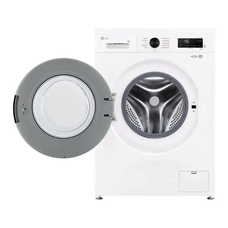 Lavadora de Ropa LG F4X1009NWK (9 kg - 1400 rpm - Blanco)