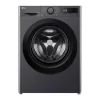 Máquina de Lavar e Secar Roupa LG F4DR509S6M (6/9 kg - 1400 rpm - Preto)
