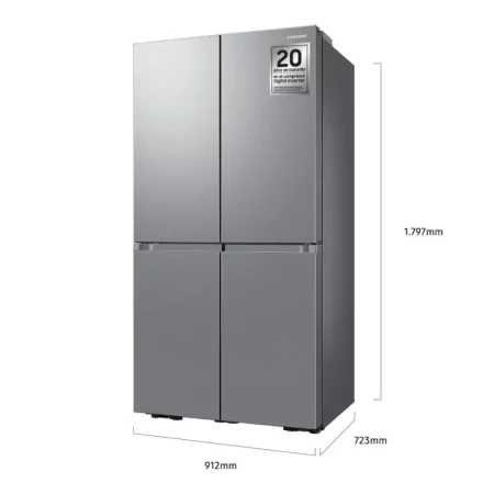 Frigorífico Side by Side Samsung RF65DG960ESREF - (No Frost - 183 cm - 646 L - Inox)|Samsung|8806095492315