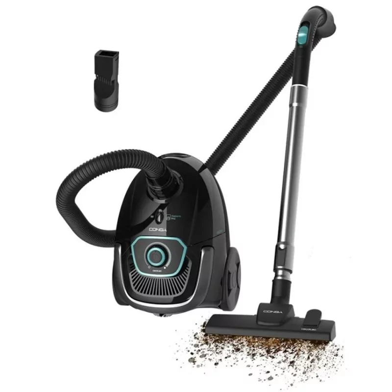 Aspirador CECOTEC Conga Powerbag 2500 Compact Plus Preto|Cecotec|8435484085762 Aspirador CECOTEC Conga Powerbag 2500 Compact Plus Preto|Cecotec|8435484085762