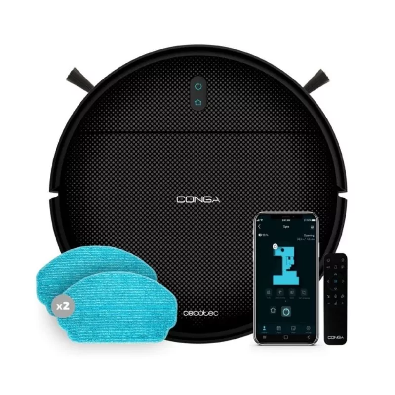 Aspirador Robô Cecotec - ( 2000 Pa - 2,4 Wifi e Bluetooth ) Conga 999 Map X-Treme|Cecotec|8435484080668 Aspirador Robô Cecotec - ( 2000 Pa - 2,4 Wifi e Bluetooth ) Conga 999 Map X-Treme|Cecotec|8435484080668