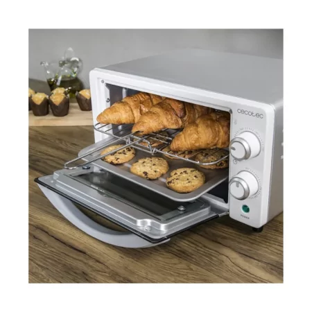 Mini-Forno Elétrico Multifunções 10 Litros de Capacidade e Porta com Vidro Duplo CECOTEC