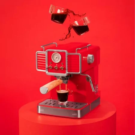 Máquina De Café Cecotec Power Espresso 20 Tradizionale Light Red Para Expressos e Cappuccinos||8435484017275