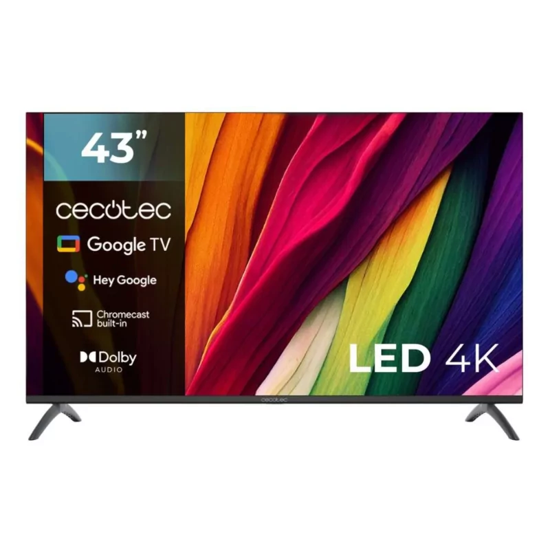 TELEVISION LED DE 43 CECOTEC 4K UHD GOOGLE TV HDMI USB GOOG...