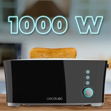 Torradeira Cecotec - ( 1000 W - Preto ) - Toast&Taste Extra B|Cecotec|8435484021852