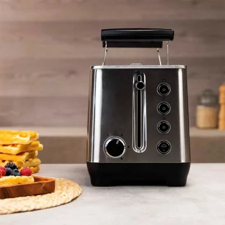 Tostador cecotec bigtoast double/ 1000w/ plata