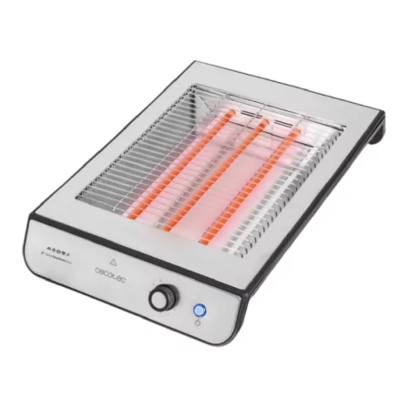 Tostador cecotec turbo easytoast inox/ 900w/ gris