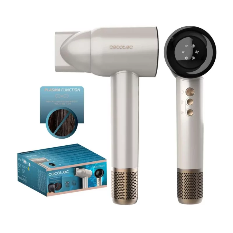 Secador de Cabelo Cecotec - ( 1600 W - Champagne) RockStar Nano IonTech|Cecotec|8435771929335 Secador de Cabelo Cecotec - ( 1600 W - Champagne) RockStar Nano IonTech|Cecotec|8435771929335