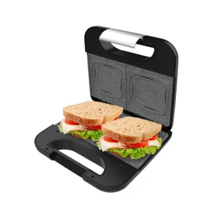 Cecotec Sandwich Maker - (800W - Non-stick - Stainless Steel) - Rock'NToast Square +