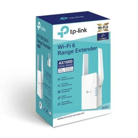 TP-Link RE605X Wi-Fi Repeater (Wi-Fi 6 AX1800 Dual Band)