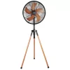 Ventoinha de Pé HTW (50W - 6 Velocidades - Madeira/Preta) - HTW-VP-50FD|HTW|8435483855250