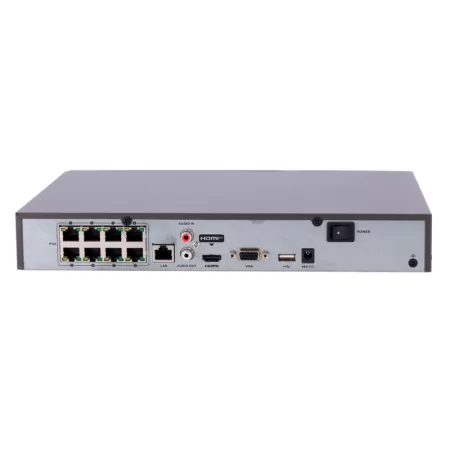 Gravador NVR 8 CH IP PoE 75 W Hikvision - Gama PRO DS-7608NI-Q1/8P(D)|Hikvision|