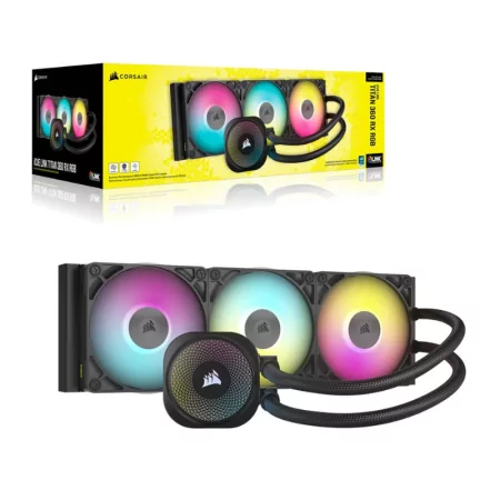 Corsair iCUE LINK TITAN 360 RX RGB AIO – 360mm Liquid Cooler with RGB Lighting and Advanced Performance