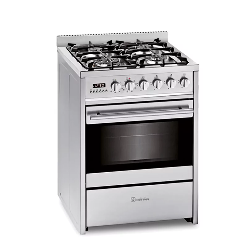 Cocina Mixta Meireles E 610 X ST 60cm – Gas e Horno Eléctrico Multifuncional con 4 Quemadores Cocina Mixta Meireles E 610 X ST 60cm – Gas e Horno Eléctrico Multifuncional con 4 Quemadores