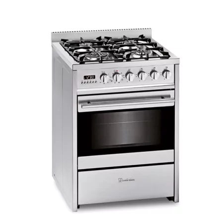 Meireles E 610 X ST 60cm Mixed Stove – Gas and Multifunctional Electric Oven with 4 Burners