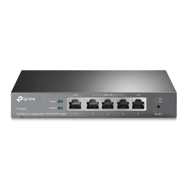 ​TL-R605 SafeStream Gigabit Multi-WAN VPN Router with 5 Ports and Omada SDN Management - TP-Link​