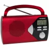 METRONIC Rádio Portátil Vermelho 477201 – AM/FM com Ecrã LCD e Despertador||3420744772013