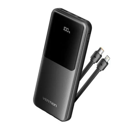 Powerbank 10000mAh - 22.5W - Preto - Inclui Cabo USB Tipo-C Lightning VENTION FHOB0|Vention|6922794784635